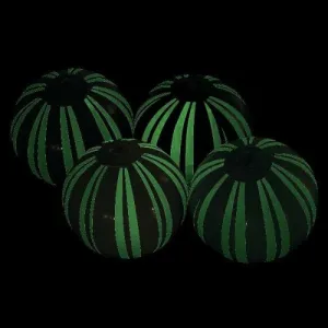 5 Inch Glow In The Dark Mini Beach Balls Striped Inflatable