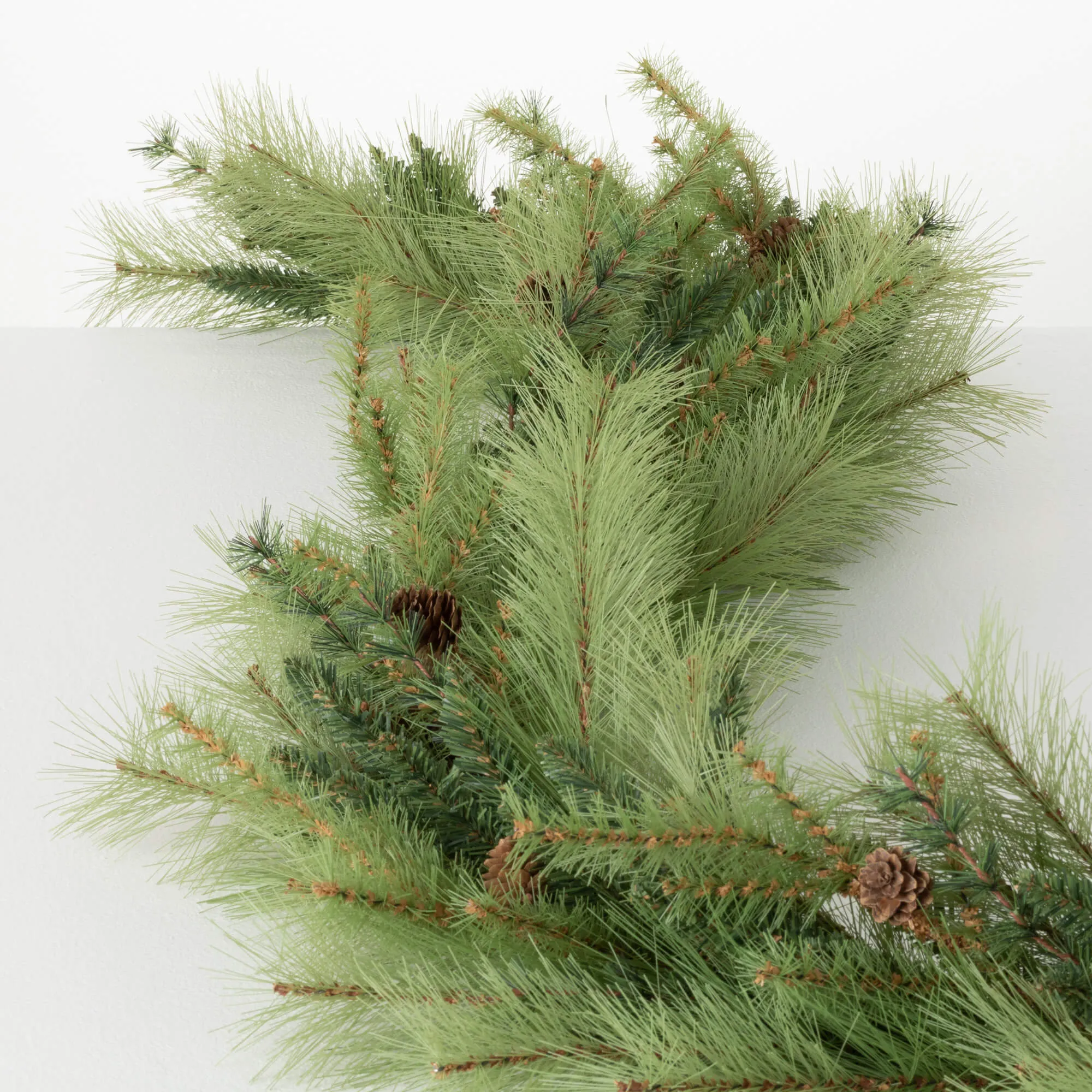 5'L Sullivans Lush Green Mixed Pine Garland, Green Christmas Garland