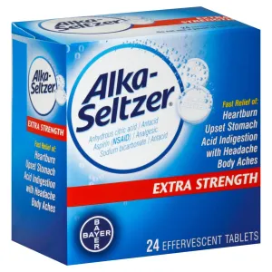 Alka-Seltzer Extra Strength Effervescent, 24 Count