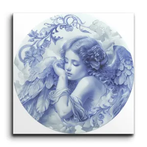Angelic Repose: Serene Celestial Artwork