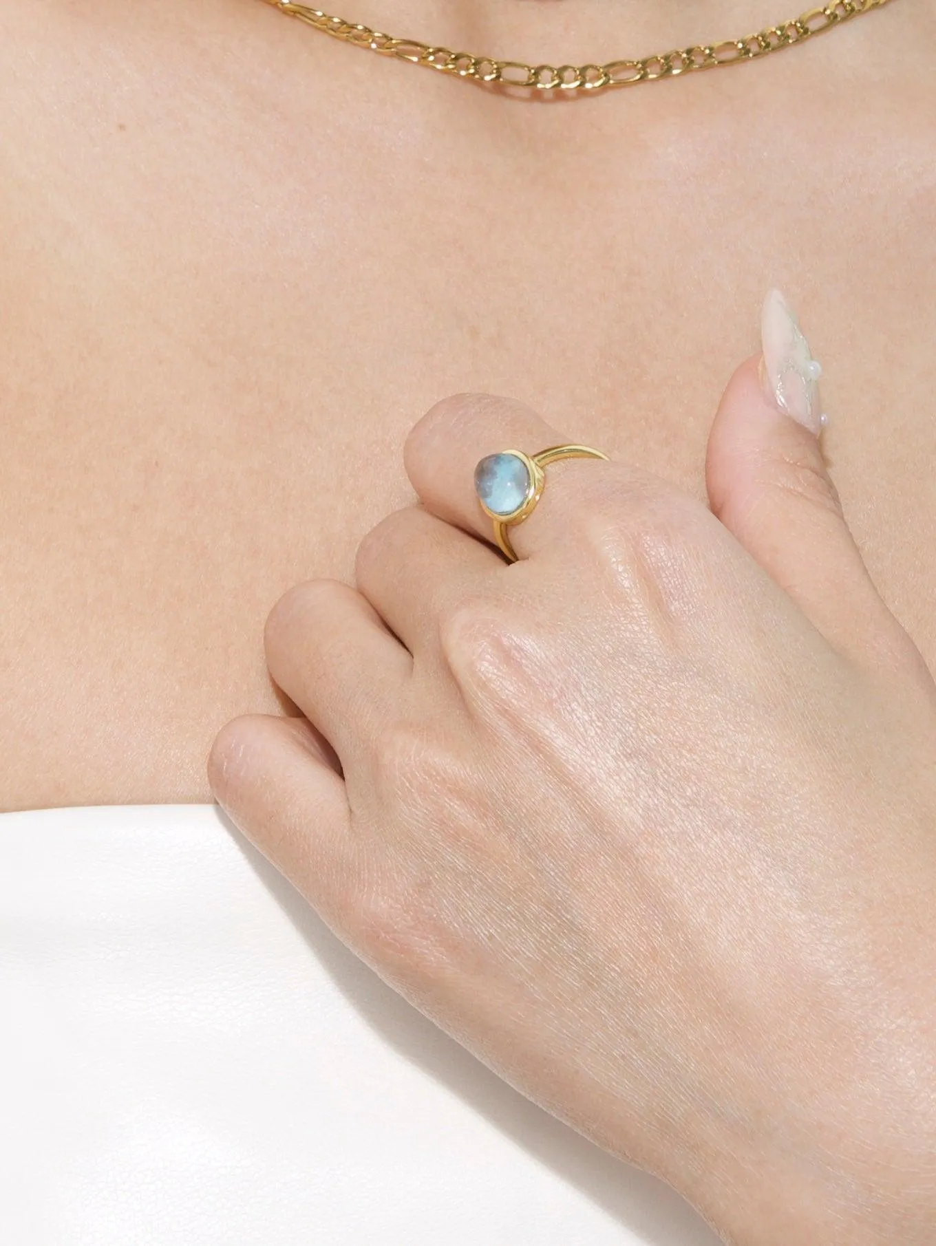 Aquamarine Ring in Silver