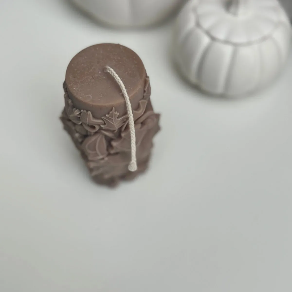Autumn Maple Leaf Scented Sculpture Decor Candle