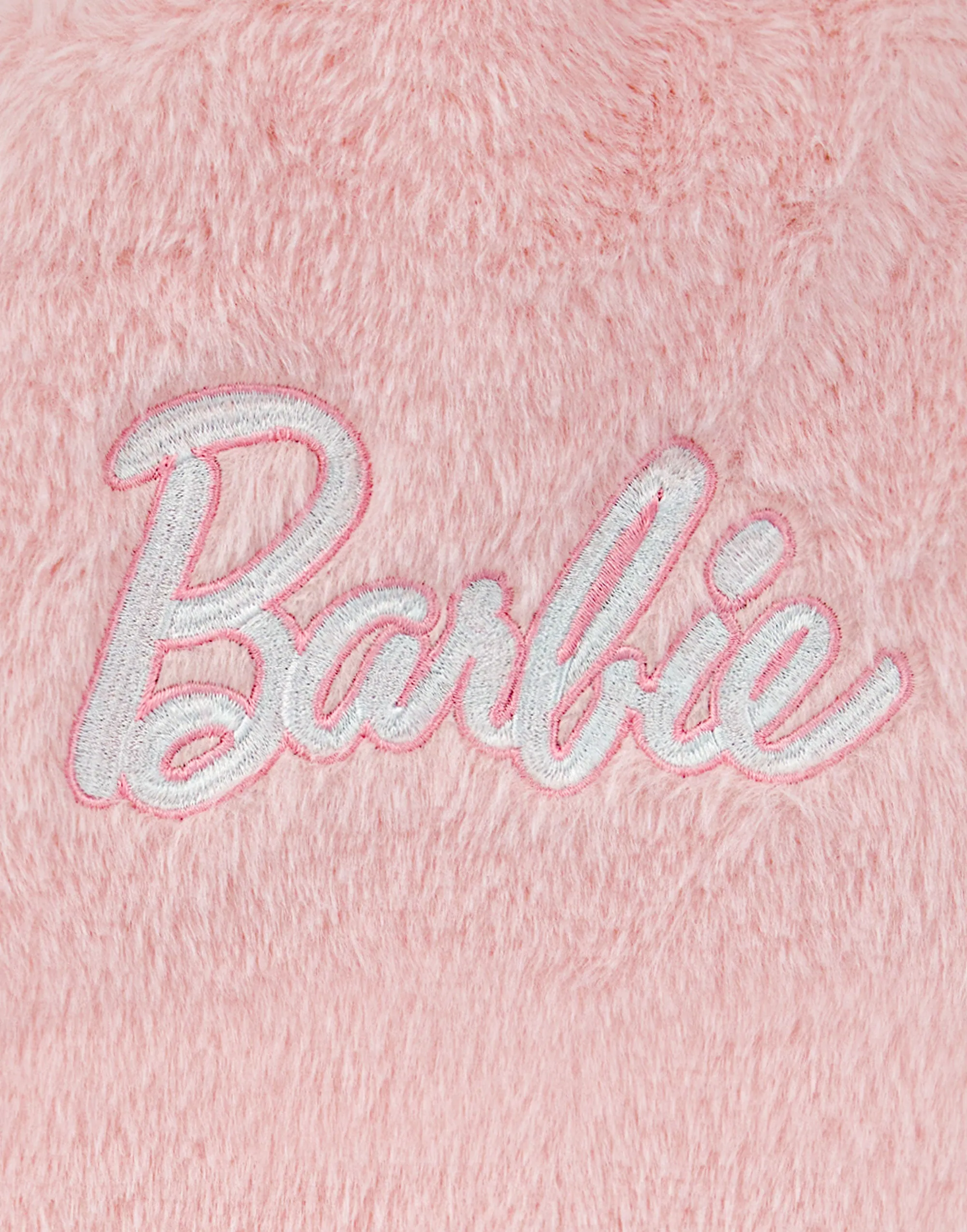 Barbie Applique logo Womens Pink Hot Water Bottle