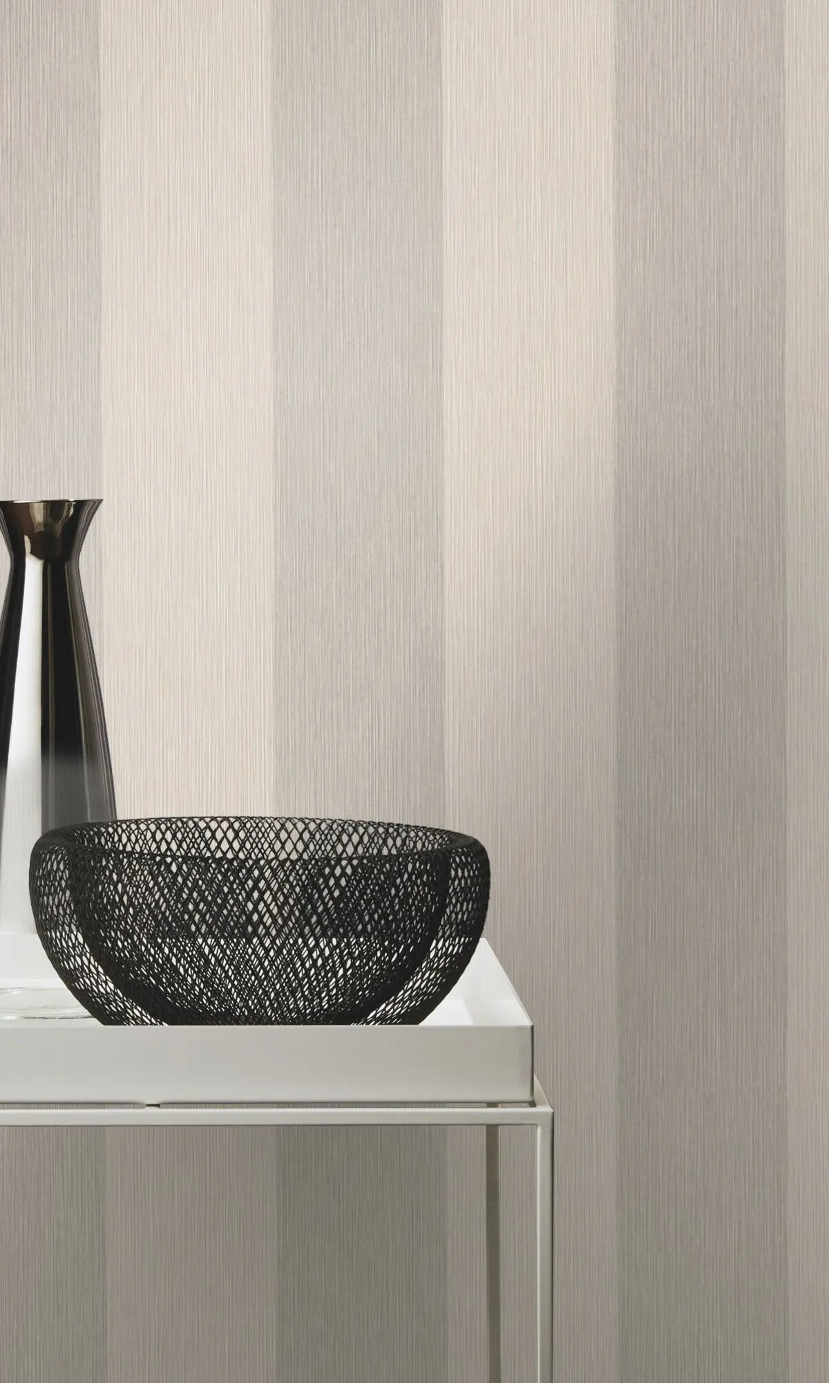 Beige Simple Elegant Stripe Wallpaper R8636