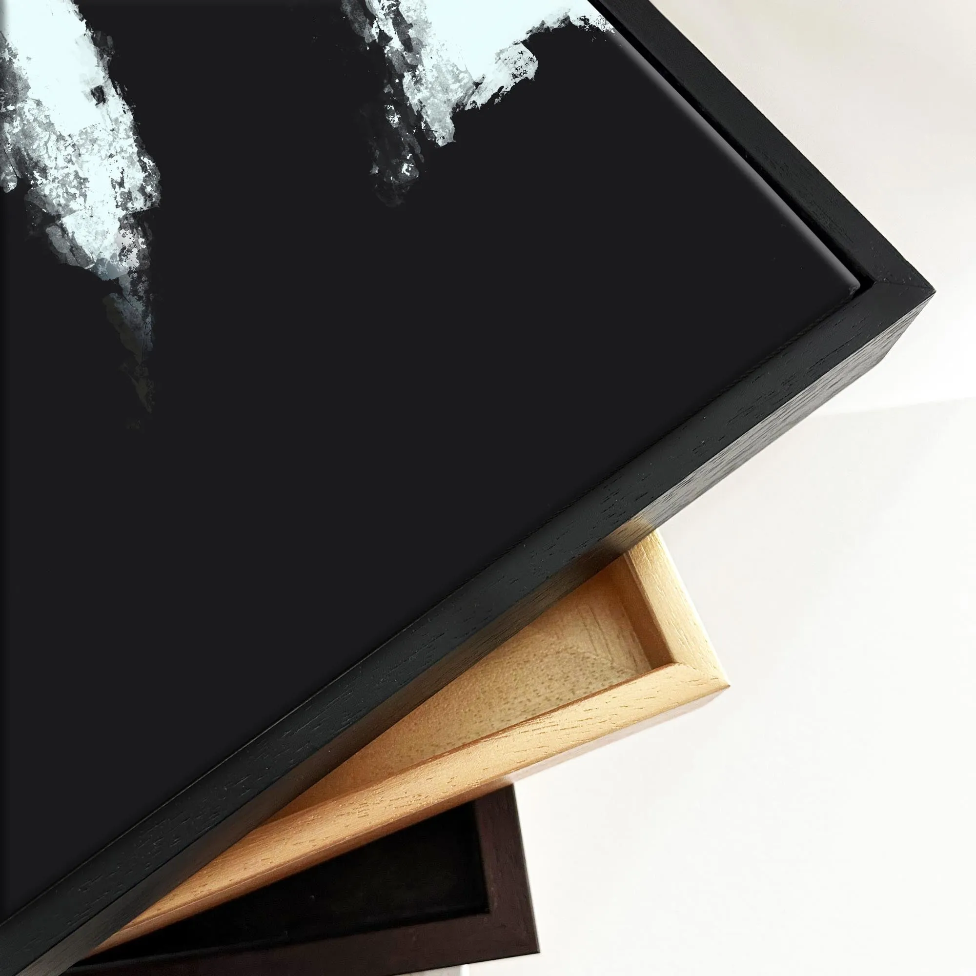 Blue Avenue Framed Canvas
