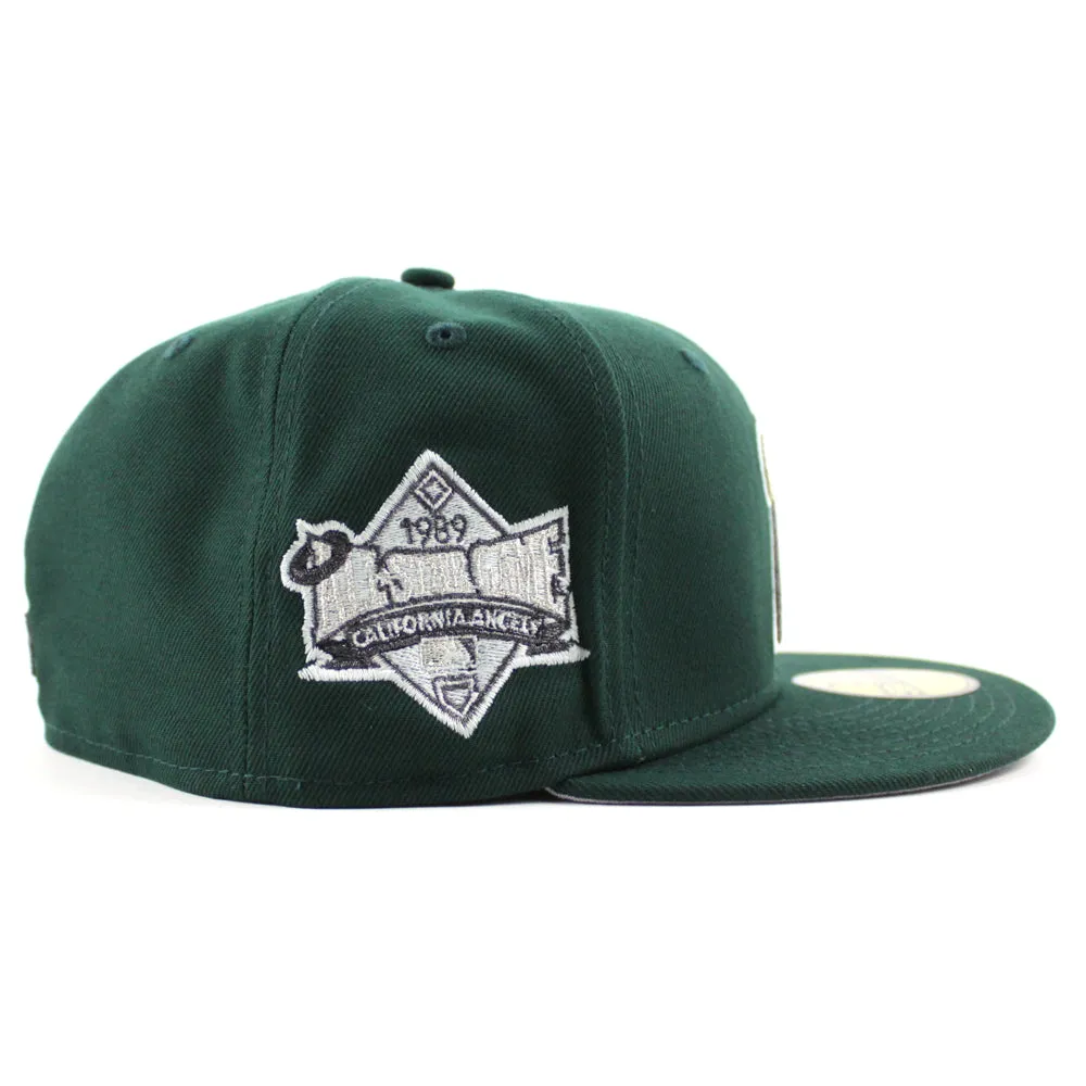 California Angels 1989 All-Star Game New Era 59Fifty Fitted Hat (GITD Dark Green Under Brim)