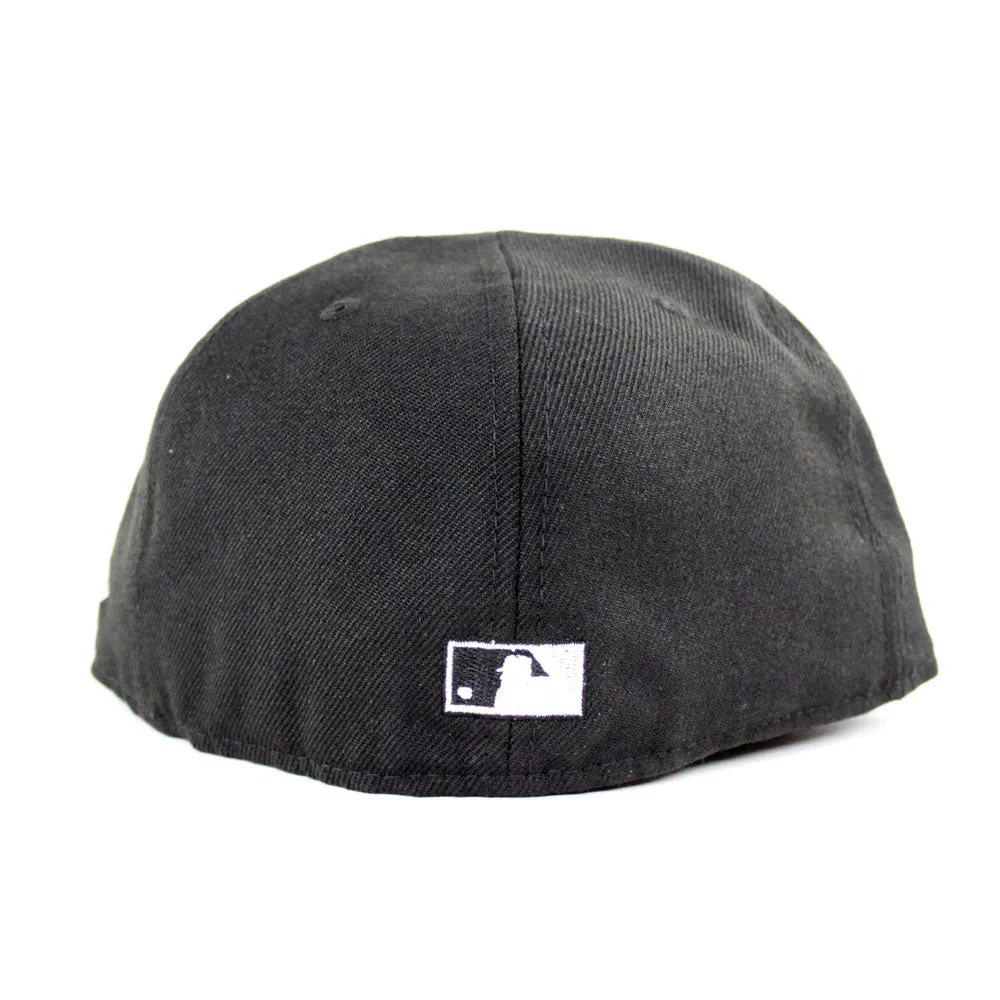 Chicago White Sox 2005 World Series New Era Fitted 59Fifty Hat (Glow in the Dark Logo Pink Under Brim)