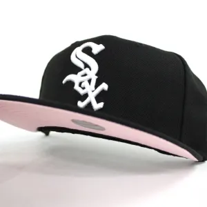 Chicago White Sox 2005 World Series New Era Fitted 59Fifty Hat (Glow in the Dark Logo Pink Under Brim)