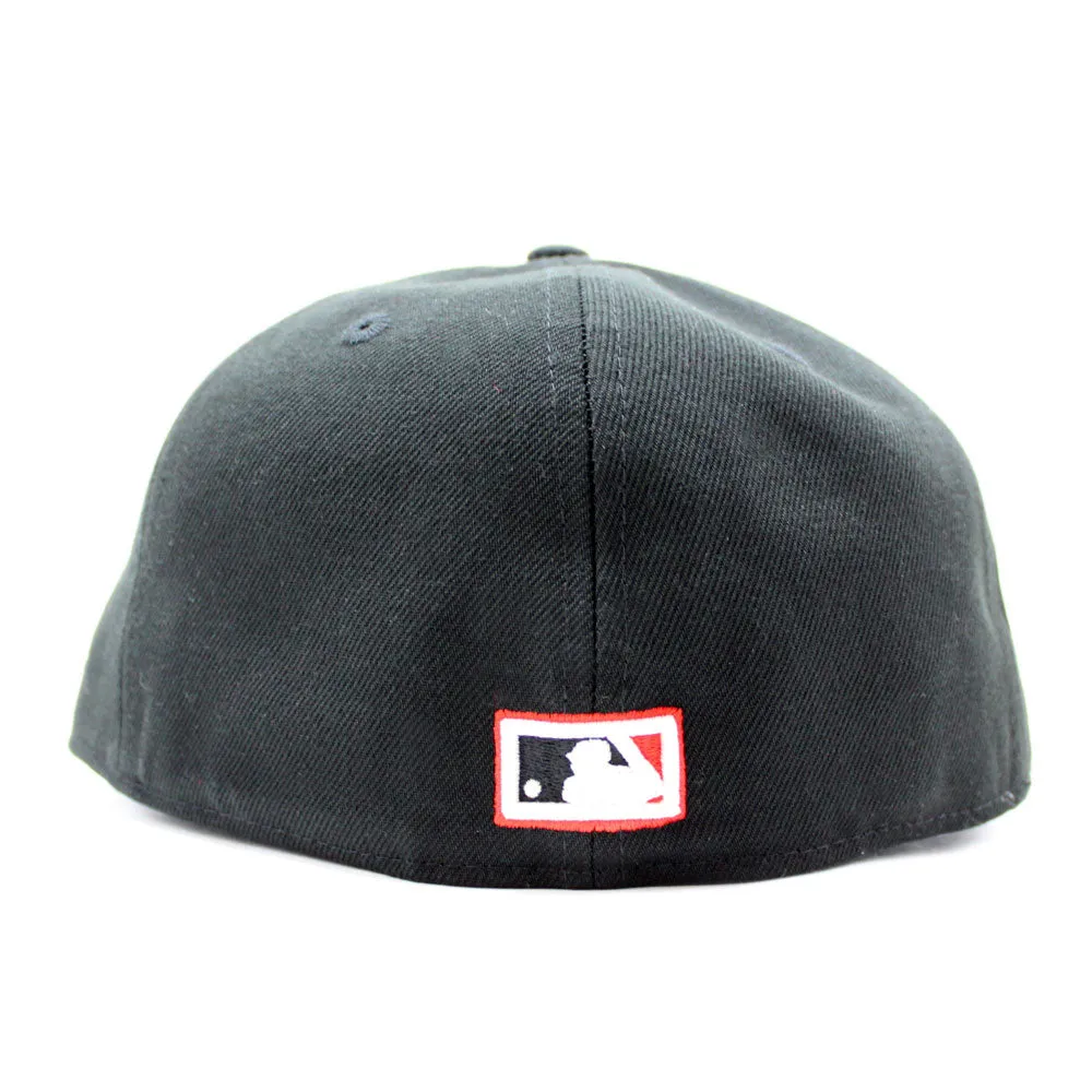 Chicago White Sox Team Eats Comiskey Park New Era 59Fifty Fitted Hat (Glow in the Dark Black Grey Under Brim)