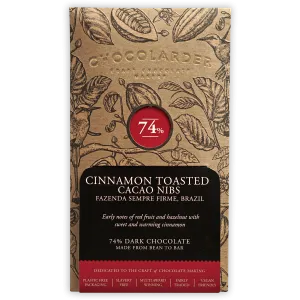 Chocolarder Cinnamon Toasted Cacao Nibs 74%
