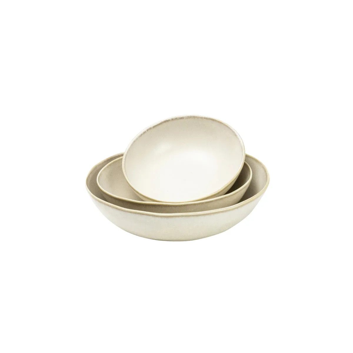 Concept Japan Wabisabi Oval Bowl Medium Pearl White