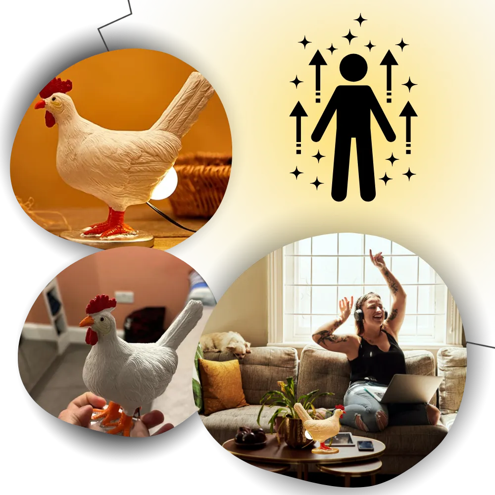 Cozy Chicken Egg Lamp