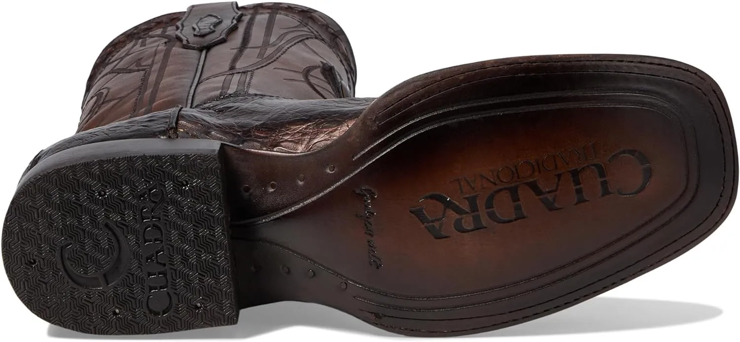 Cuadra Men's Fuscus Paris Cafe Caiman Laser & Embroidery Boot