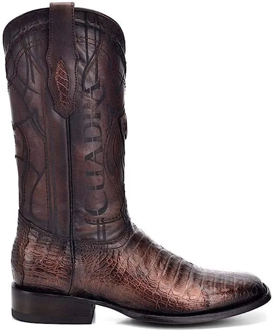 Cuadra Men's Fuscus Paris Cafe Caiman Laser & Embroidery Boot