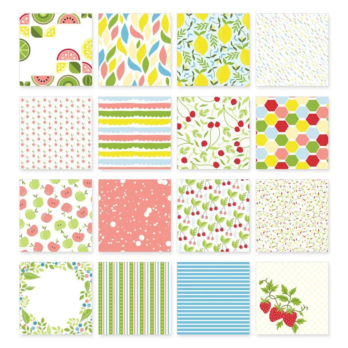 Cute Fruits 6x6 Paper Pack