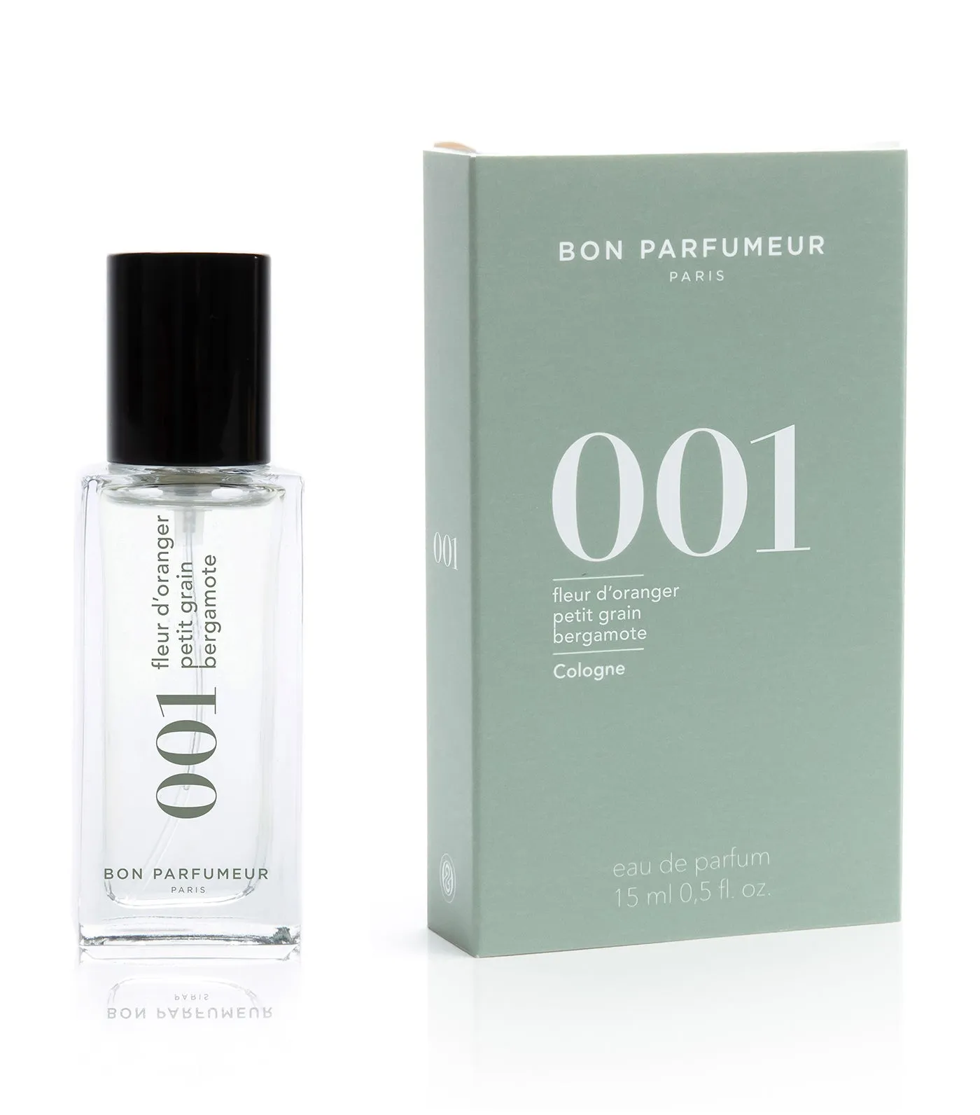 Eau de parfum 001 : orange blossom, petitgrain and bergamot
