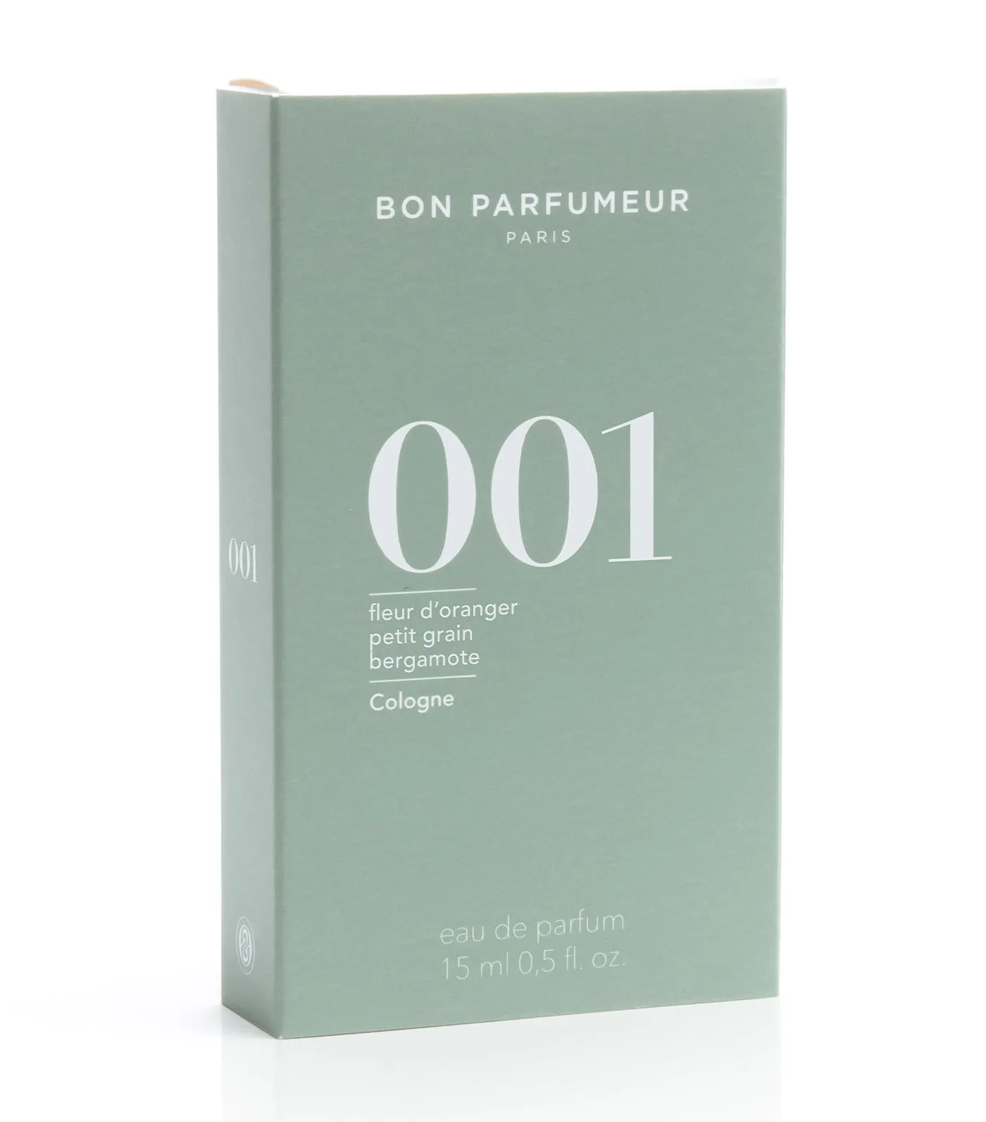 Eau de parfum 001 : orange blossom, petitgrain and bergamot