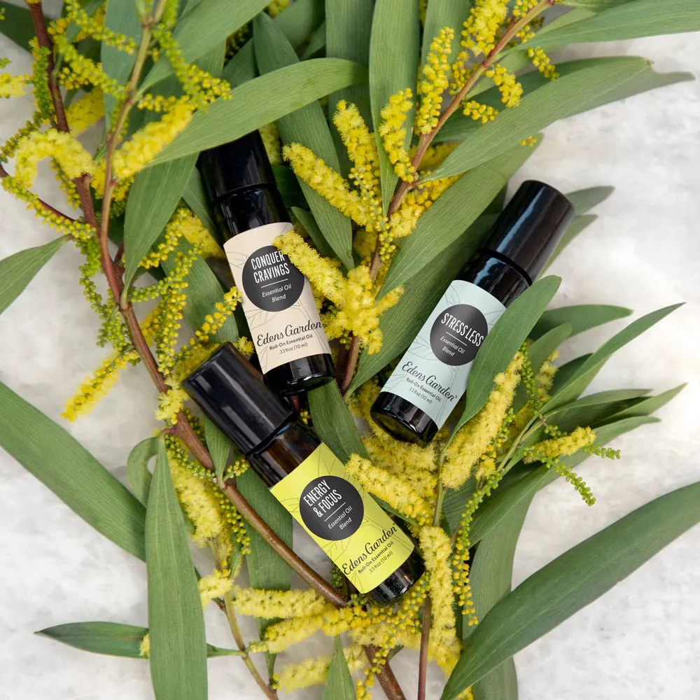 Energy & Focus Essential Oil Roll-On- Best To Decrease Fatigue, Uplift & Increase Motivation