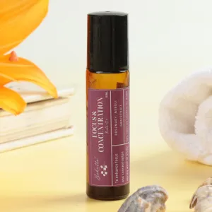 Essential Oil | Aromatherapy Roll-On | Focus & Concentration | 10 ml