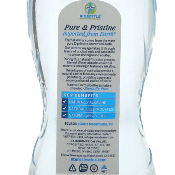 Eternal Water, Naturally Alkaline Mineral Spring Water, 1.5 L