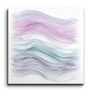 Ethereal Waves: Serenity in Pastels and Blues