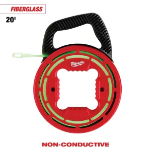 Fish Tape - Milwaukee 20' Glow Fish Tape, 48-22-4182