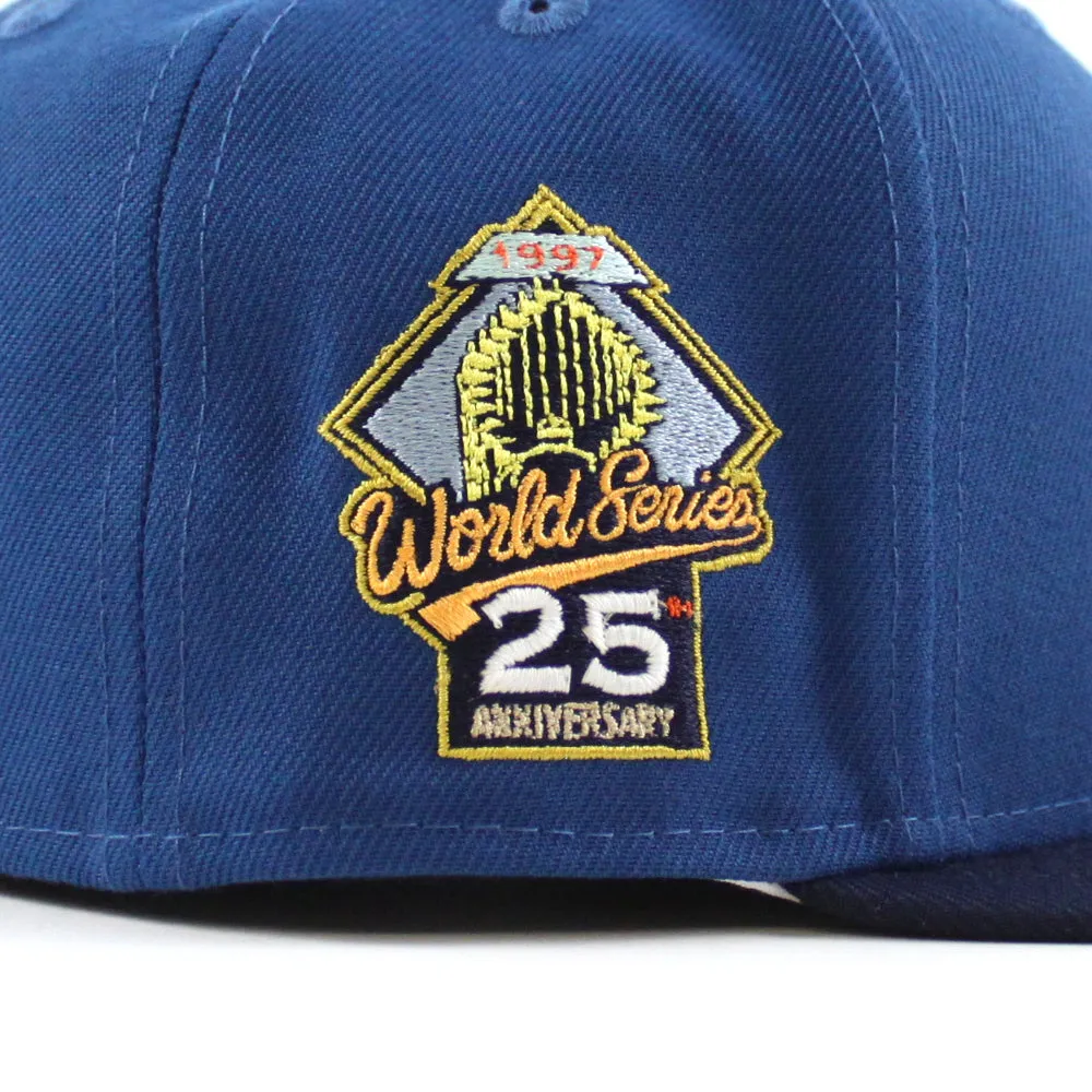 Florida Marlins 25th Anniversary New Era 59Fifty Fitted Hat (Glow in the Dark SeaShore Oceanside Gray Under brim)