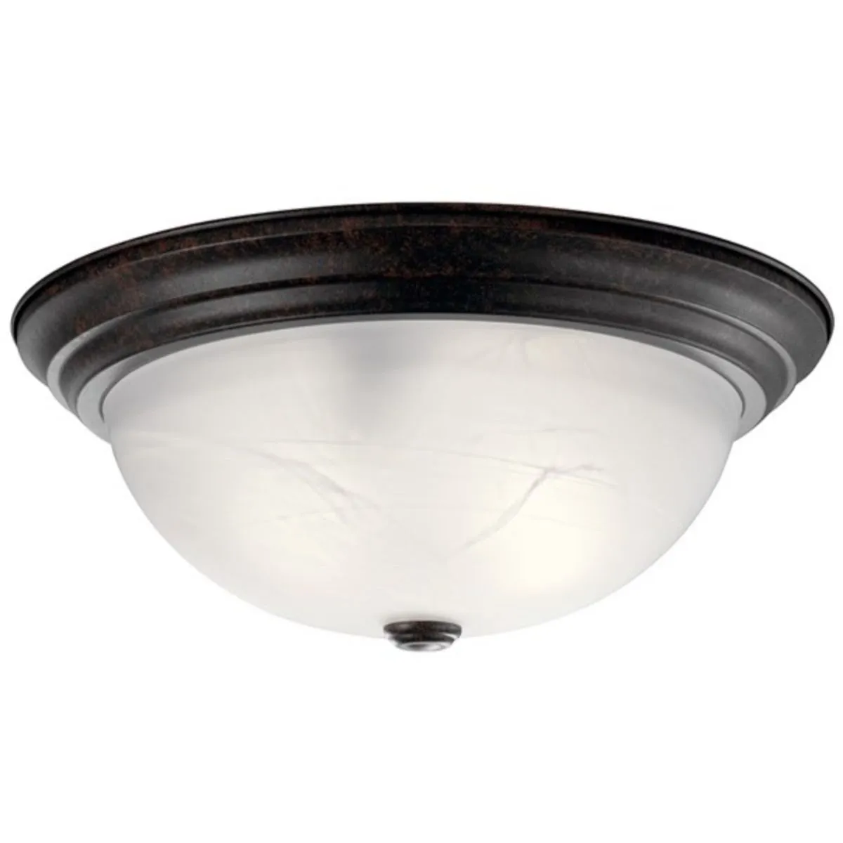 Flush Mount Light15 in. 3 Lights Bronze finish