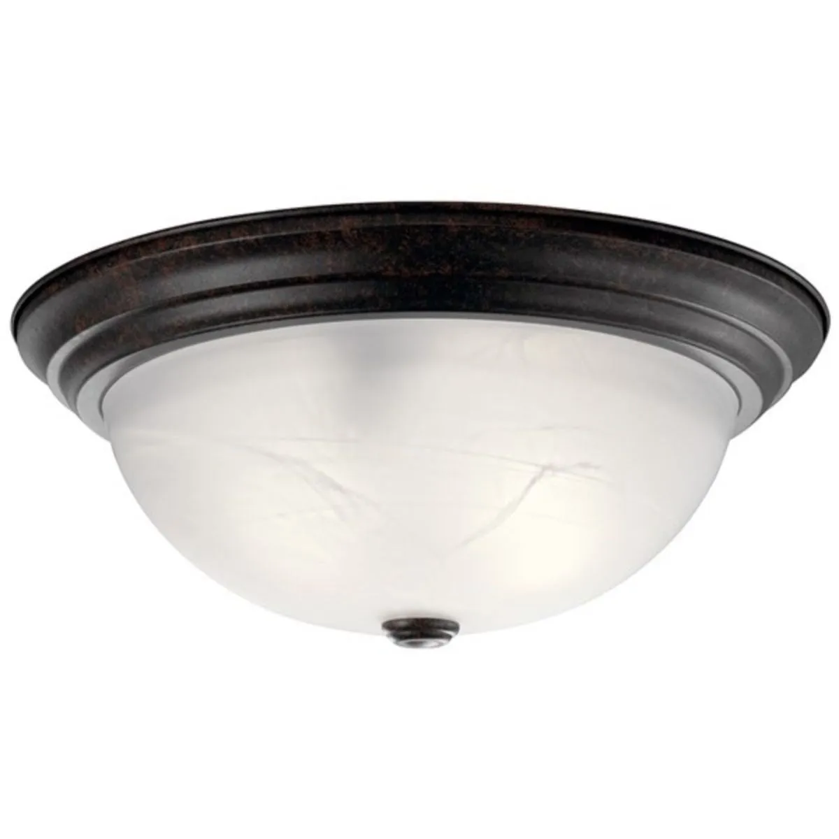 Flush Mount Light15 in. 3 Lights Bronze finish