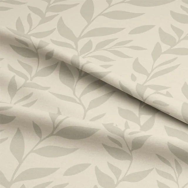 Foliage Cotton Curtain Fabric - Parchment