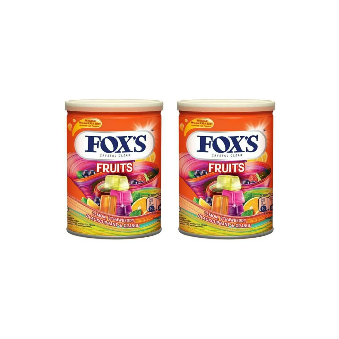 Fox's Crystal Clear Fruits | Fox's Crystal Clear Candy – Fruity Treats (180g Pack of 2)