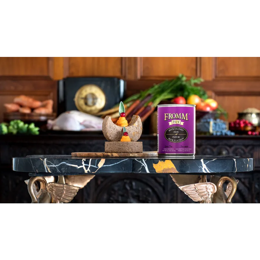 Fromm Duck A La Veg Pate Canned Dog Food 12.2oz