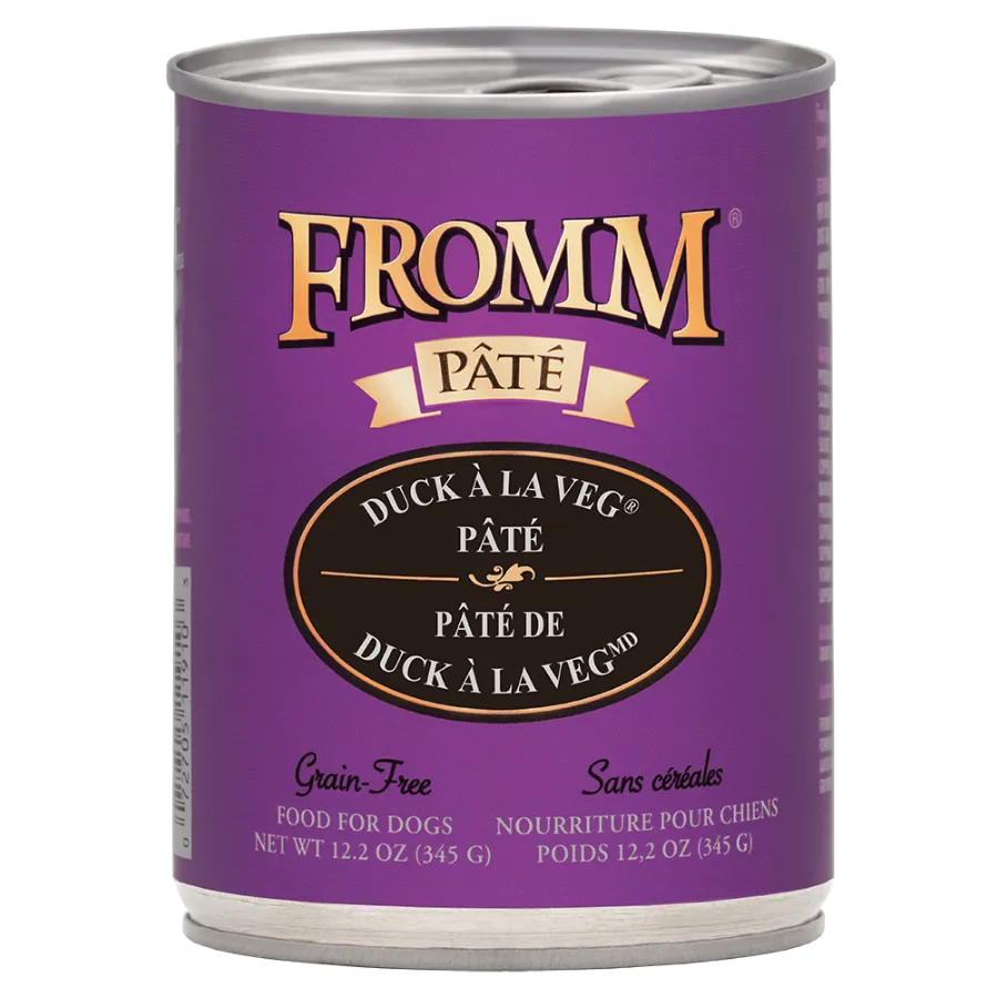 Fromm Duck A La Veg Pate Canned Dog Food 12.2oz