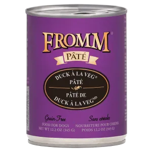 Fromm Duck A La Veg Pate Canned Dog Food 12.2oz