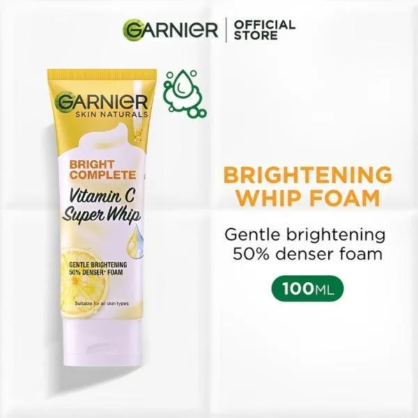 Garnier Bright Complete Vitamin C Whip Foam 100ml