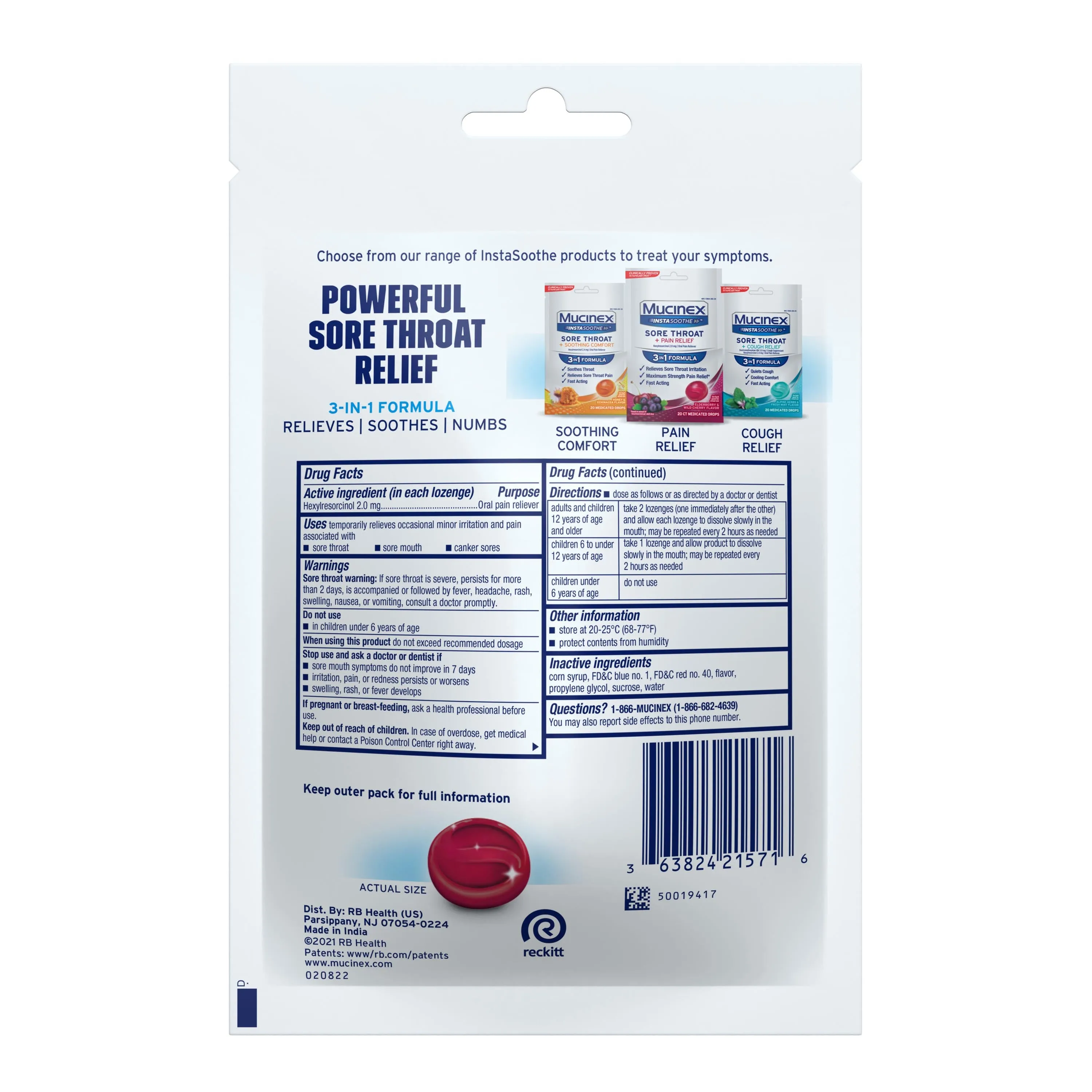 InstaSoothe™ Sore Throat   Pain Relief Drops