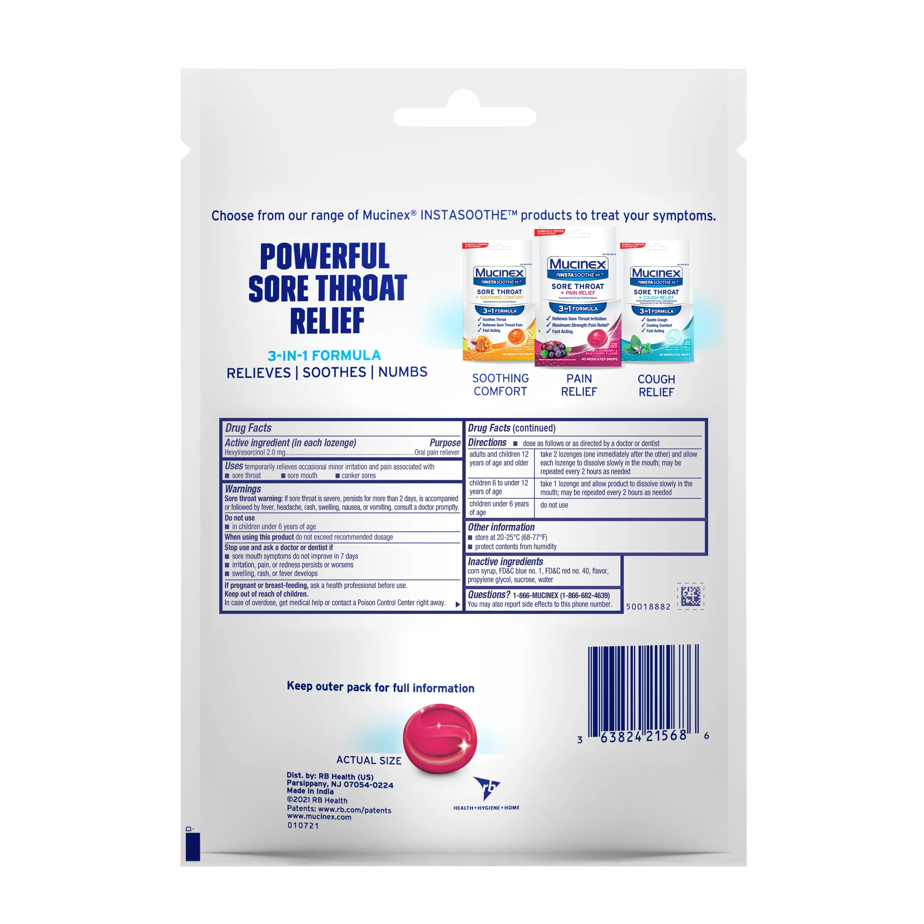 InstaSoothe™ Sore Throat   Pain Relief Drops