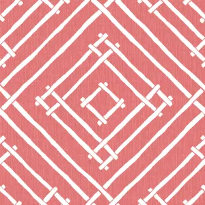 Island House Coral Pre-Pasted Wallpaper Sample