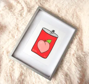 Japanese Peach Drink Art Print