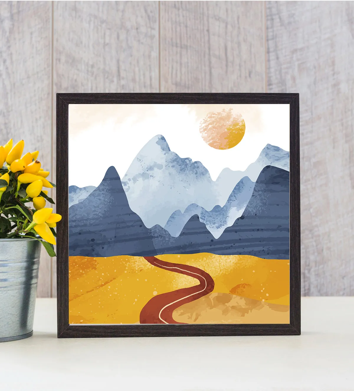 Journey Beyond: Sunset Over Mountain Horizons