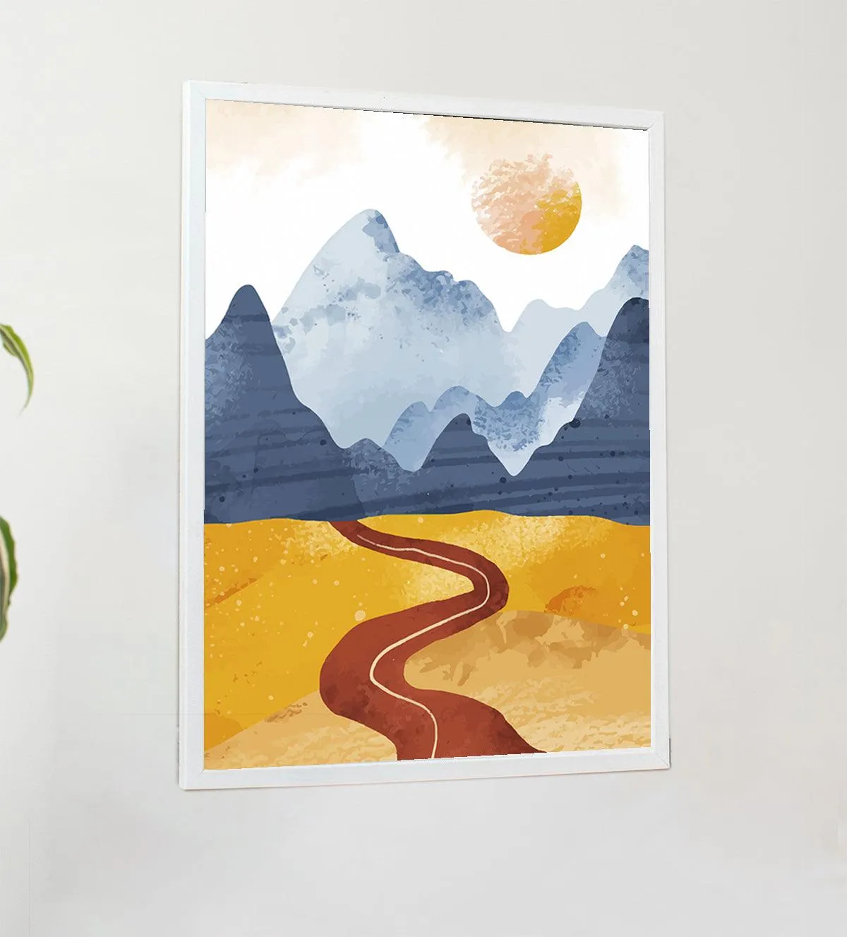 Journey Beyond: Sunset Over Mountain Horizons