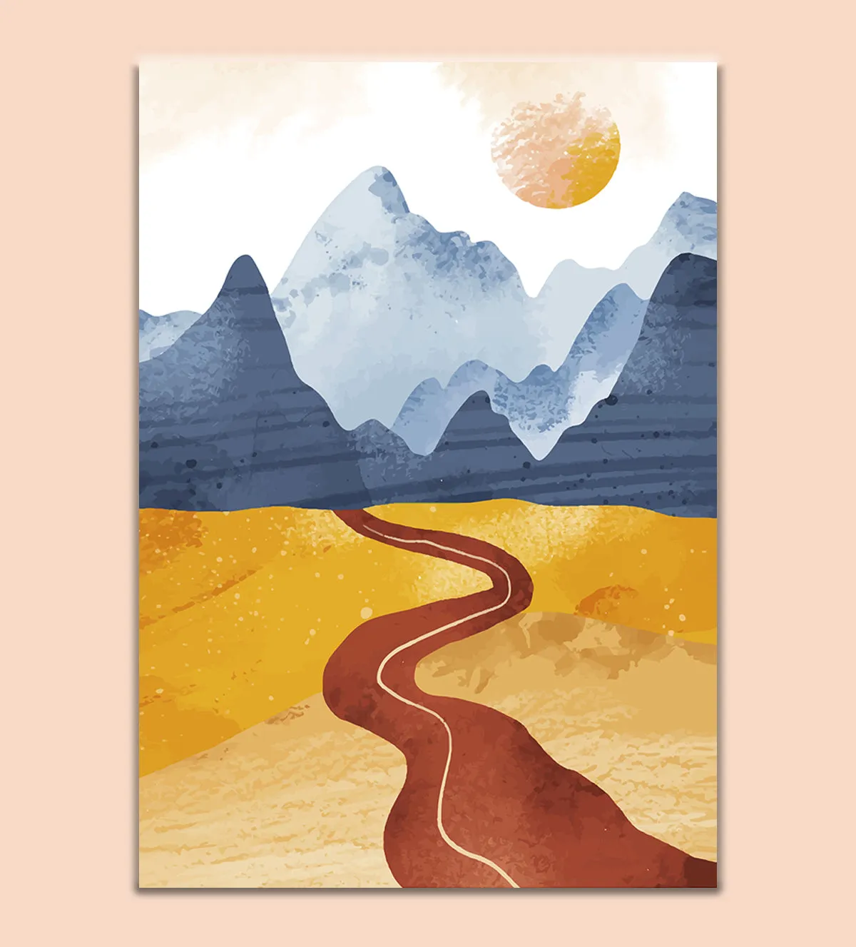Journey Beyond: Sunset Over Mountain Horizons