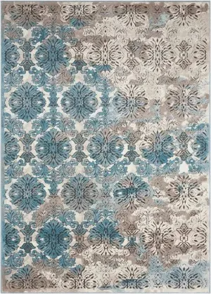 Karma KRM05 Ivory Blue Rug