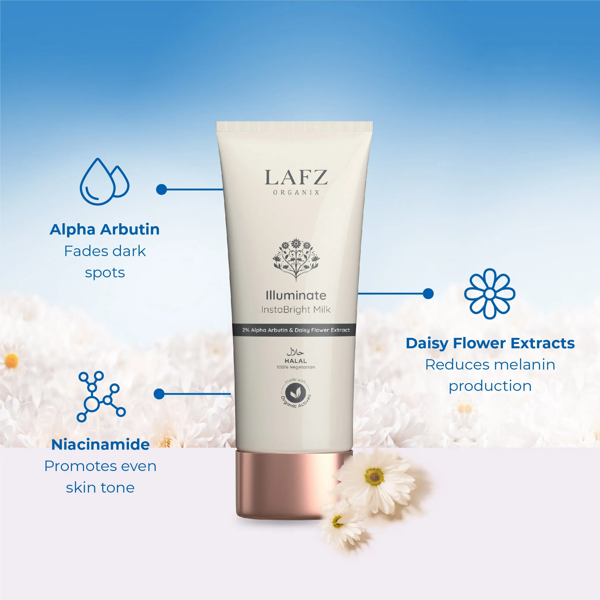 Lafz Illuminate Instant Bright Milk Fairness Cream