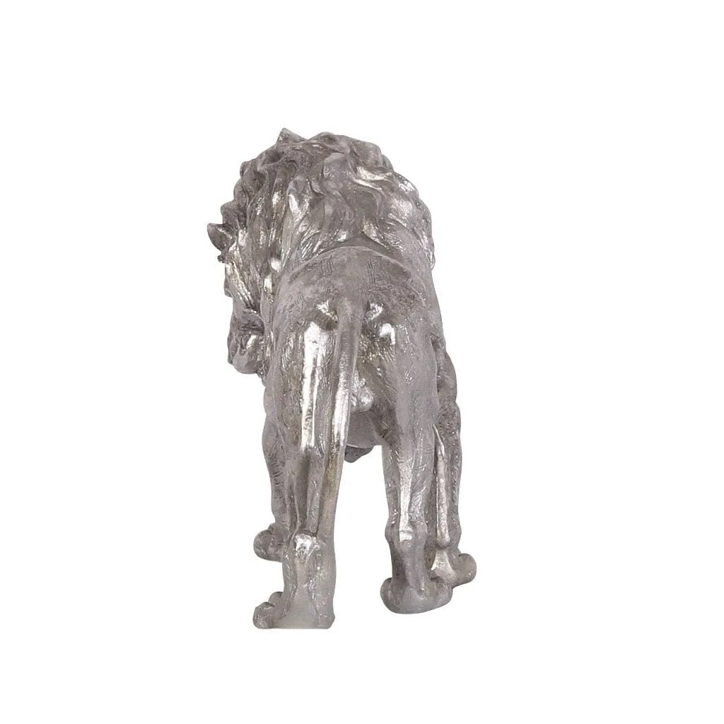 Lion Prowess Ornament - Silver