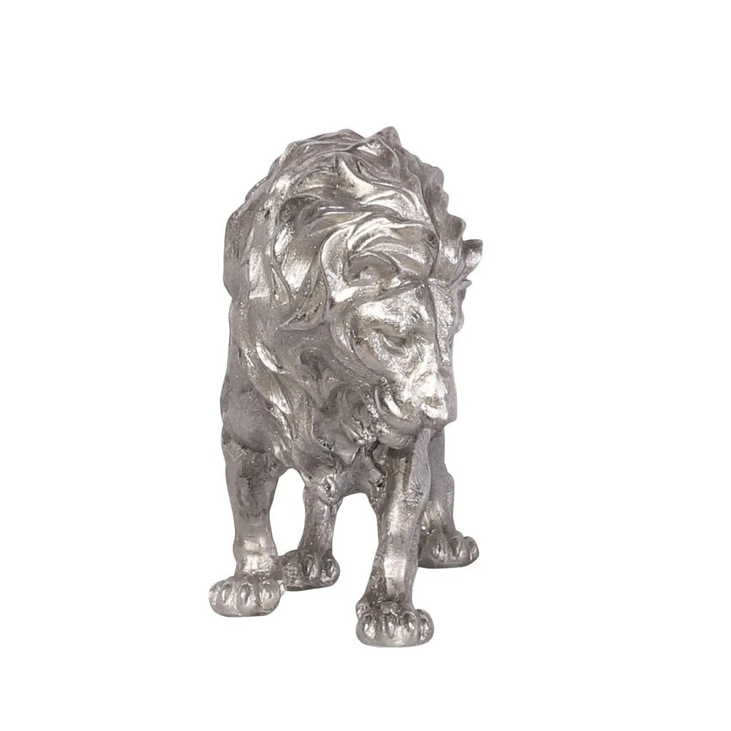 Lion Prowess Ornament - Silver