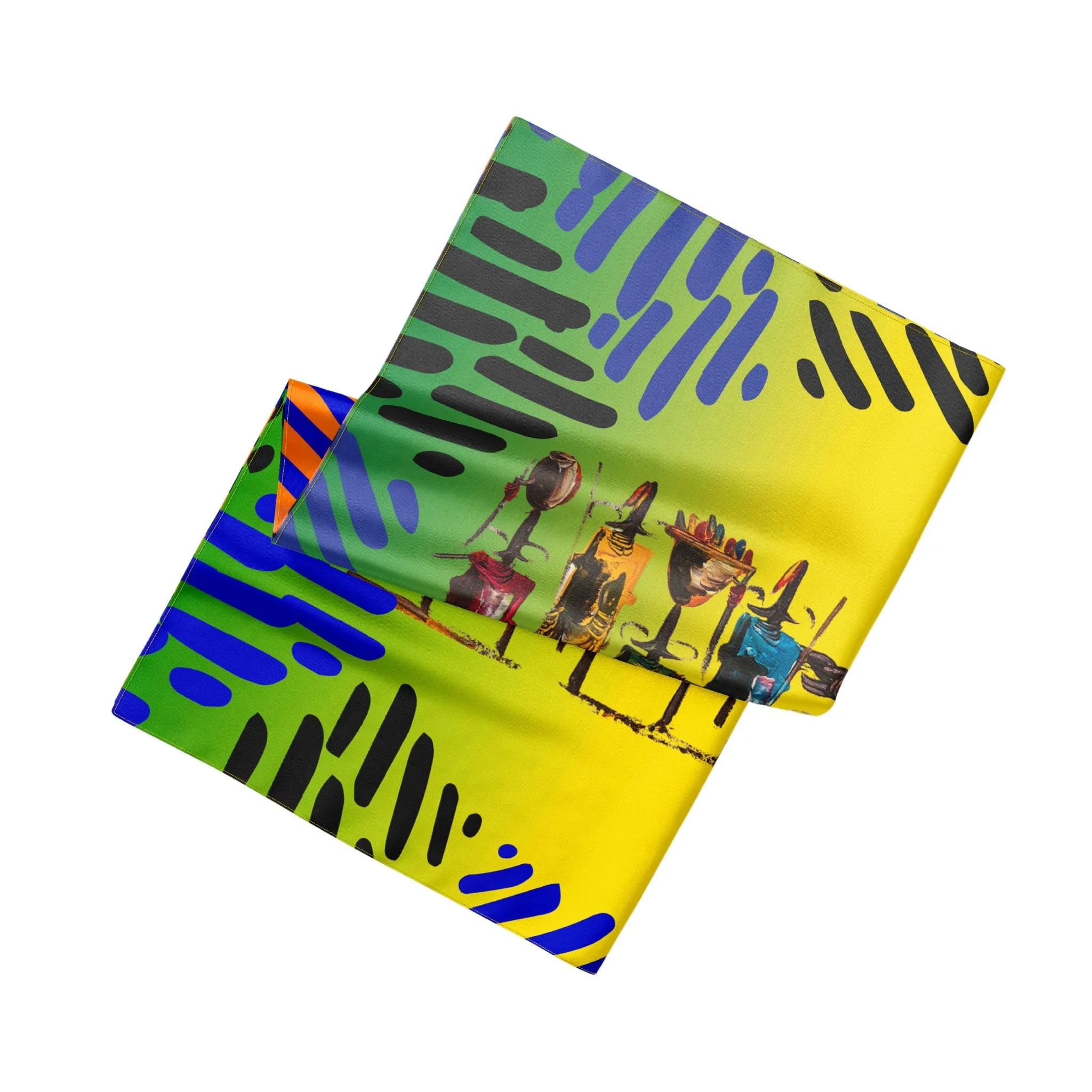 Maasai Silk Blend Oversized Scarf - Multi