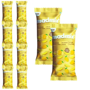 Madmix Raisins Mango Pack of 10 | 15 Grams Each