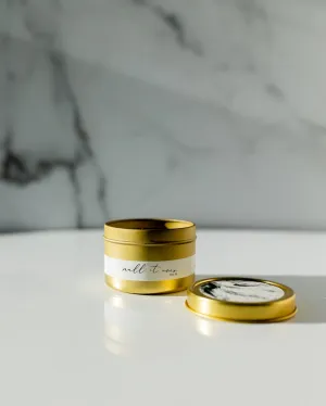 Mull It Over Gold Travel Tin Candle