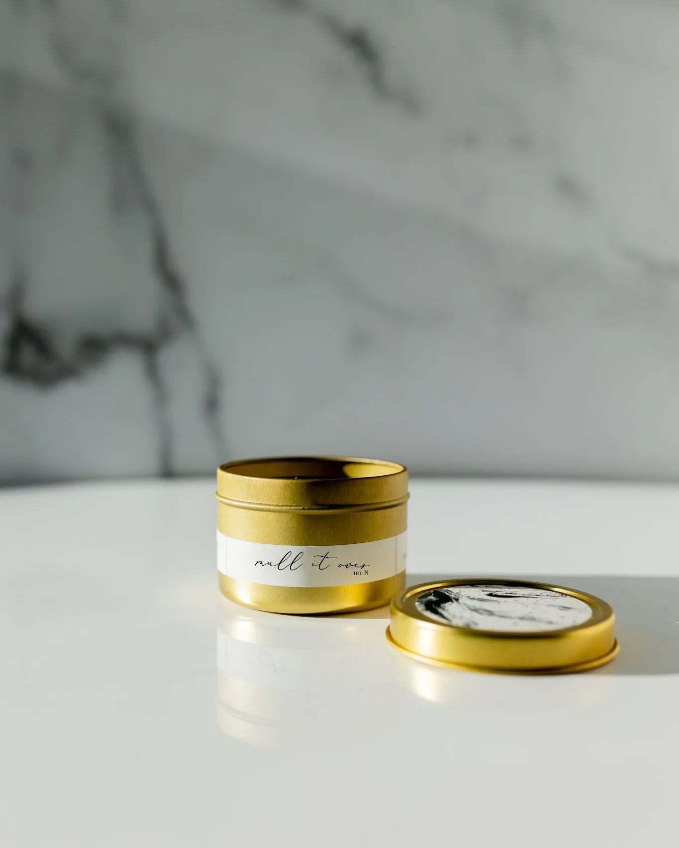 Mull It Over Gold Travel Tin Candle